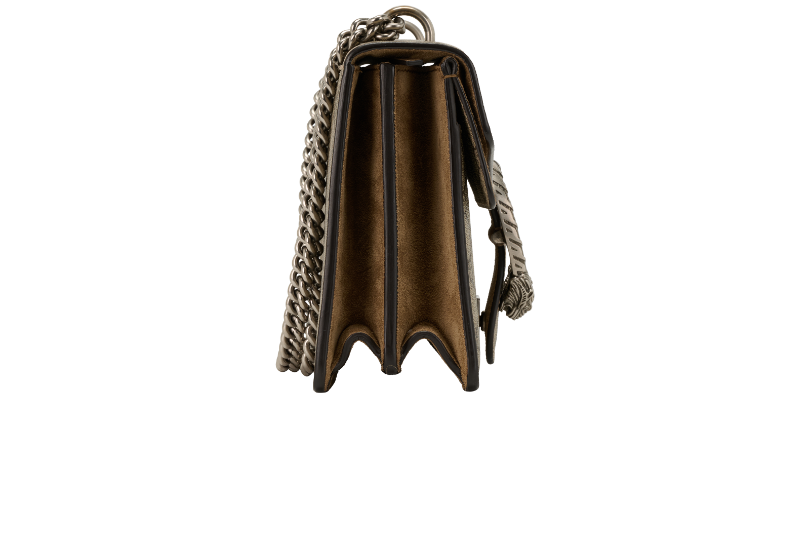 Small Dionysus, &pound;850, Handbags, Beige, Canvas/Suede, Side view